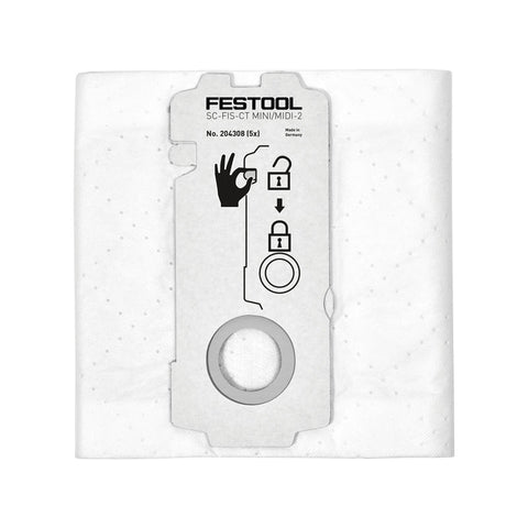 Festool CT 15 / MINI / MIDI-2 Replacement Filter Bags