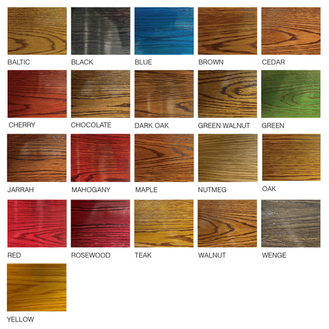 BC Coatings 600 Spirit Stain - Colour choices