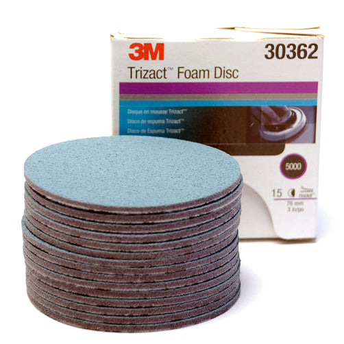 443SA Trizact Foam Disc 5000 Grit BC Coatings
