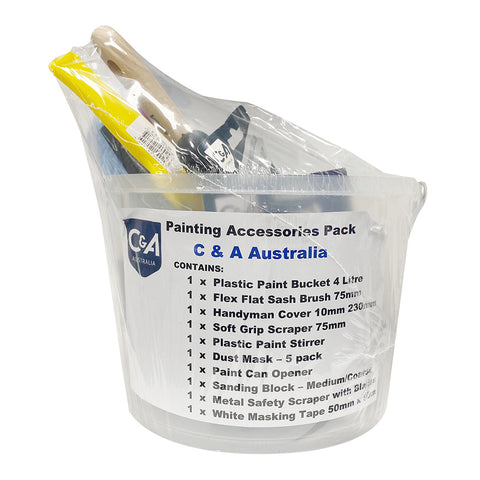 C&A Brushware Accessories Pack in Bucket