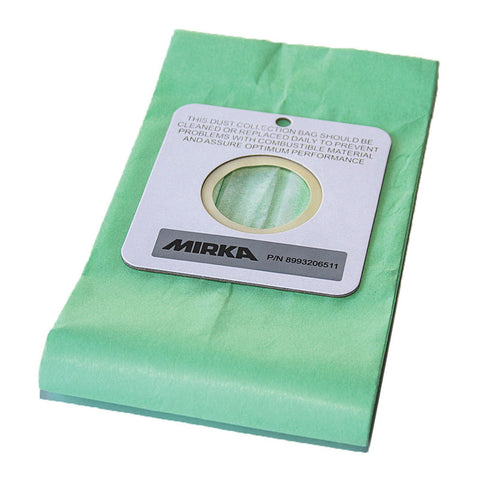 Mirka Disposable Green Dust Bag - 10 Pack